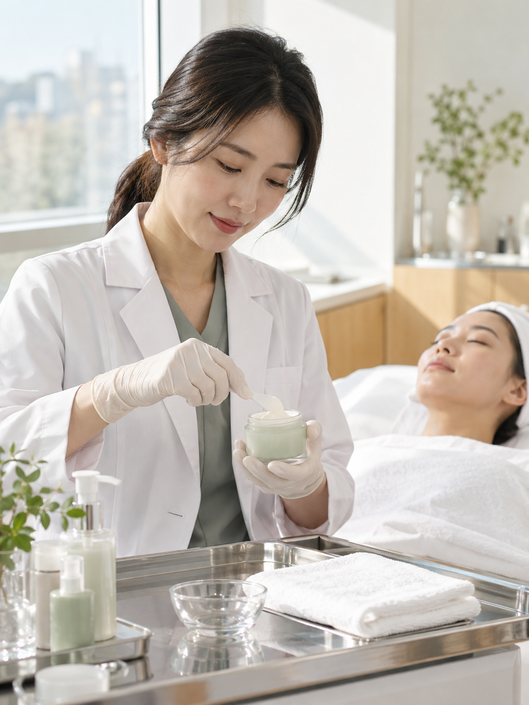 AI 생성 실사 예시: 피부 장벽 관리 준비